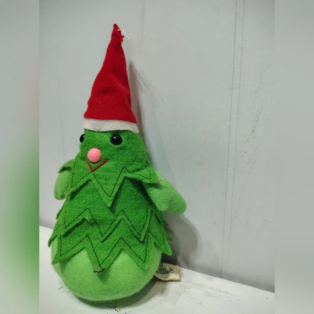 Vintage Dan Brechner Christmas Tree Plush Stuffed‎ Toy Holiday Decor Rare